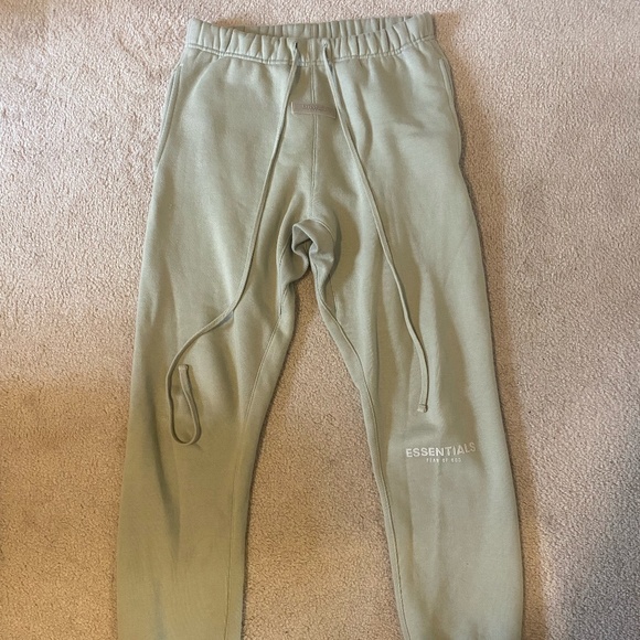 Essentials Green Fleece Lounge Pants - Picture 1 of 7